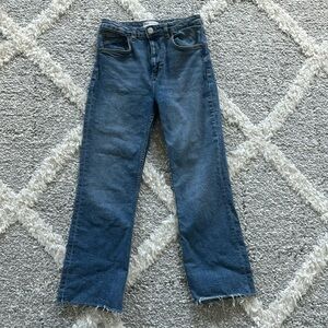 Zara Straight Leg Ankle Cut Jeans